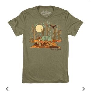 Outhouse Designs Olive Green Texas Y’all Graphic T-Shirt